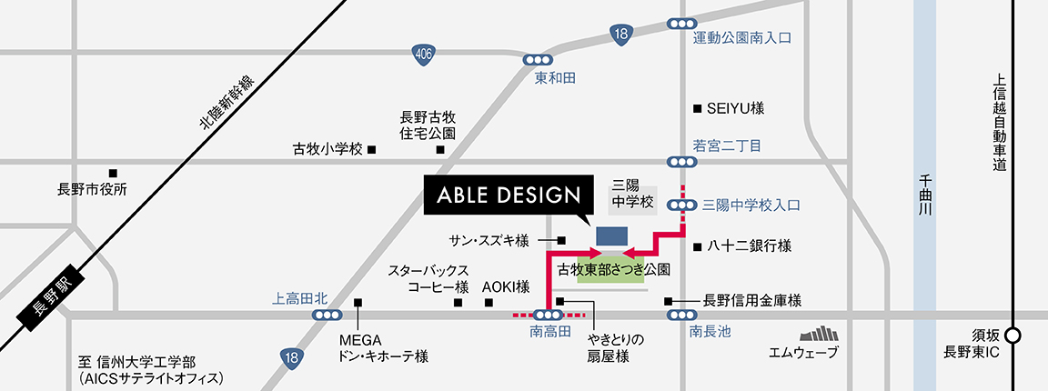 ABLE DESIGN マップ